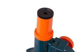 Микроскоп LEVENHUK LabZZ M1, световой/оптический/биологический, 100-300x, на 3 объектива, зеленый/оранжевый [69739]