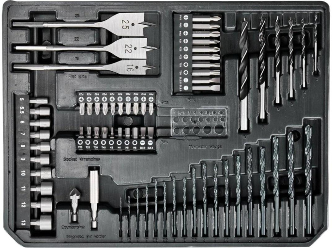 Набор оснастки Makita Makpac E-24907 E-24907 70пред. для шуруповертов/дрелей