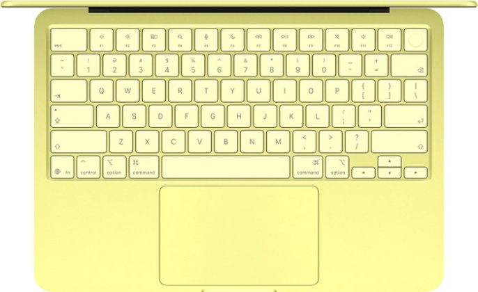 Ноутбук Apple MacBook Neo A3404 A18 Pro 6 core 8Gb SSD512Gb/5 core GPU 13" IPS (2408x1506) macOS yellow WiFi BT Cam MHFE4