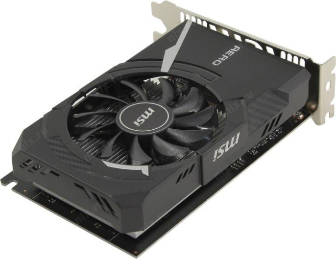 Видеокарта MSI NVIDIA  GeForce GT 1030 GT 1030 AERO ITX 2GD4 OC 2ГБ DDR4, OC,  Ret