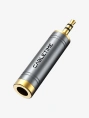 Аудиоадаптер CABLETIME CPA4G (CT-3M6F-AG) 3,5 мм на 6,3 мм