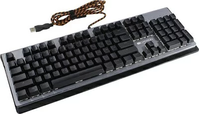 Клавиатура проводная механическая Canyon Interceptor GK-8 CND-SKB8-RU, Red Switch, USB, подсветка, Черный/Серый