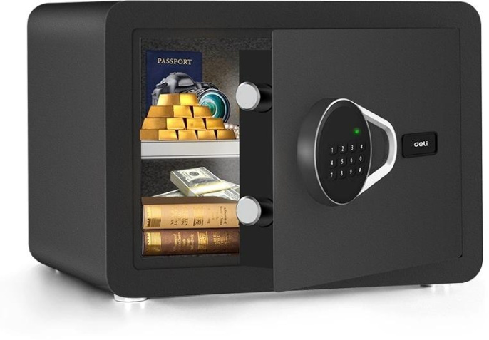 Сейф мебельный Deli Andesite ET540 250x350x250 мм электронный/ключевой