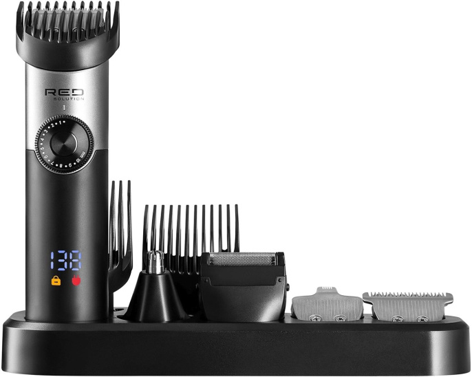 Триммер Red Solution ST001 серый насадок в компл:8шт