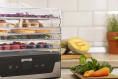 Сушка для фруктов и овощей Gorenje FDK400DE 5под. 240Вт нержавеющая сталь (745972)