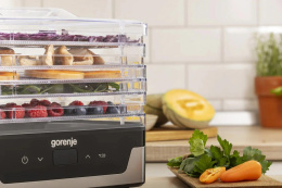 Сушка для фруктов и овощей Gorenje FDK400DE 5под. 240Вт нержавеющая сталь (745972)