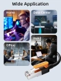 Патч-корд CABLETIME CN61L (CT-CAT6F-PB2) 2 м, FTP CAT6 Gigabit Ethernet из чистой меди, оранжевый+черный