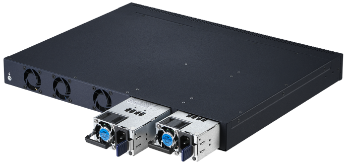 Коммутатор доступа L3 24x1G RJ45 с POE/POE+, 4x10/25G SFP28, два БП AC, охлаждение FR