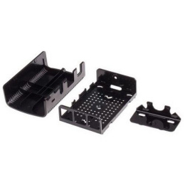 Корпус Raspberry Pi 3 Model B , 2-piece black case ASM-1900040-21 for Raspberry Pi 3 B/B+ , совместим с креплением VESA Mount 103-4300