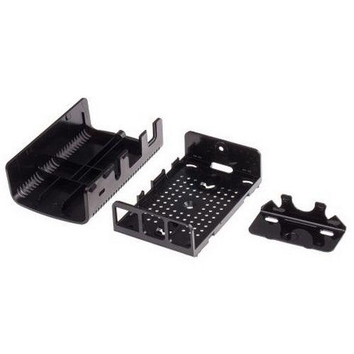 Корпус Raspberry Pi 3 Model B , 2-piece black case ASM-1900040-21 for Raspberry Pi 3 B/B+ , совместим с креплением VESA Mount 103-4300