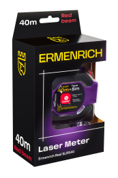 Рулетка с лазерным дальномером Ermenrich Reel SLR540, фиолетовый