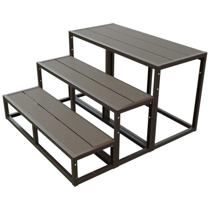 Крыльцо к дому АрсеналЪ 3 ступени Универсал (уличная лестница, приступок, входная лестница) серия ARSENAL AVANT мод. AR18V7148H9-06