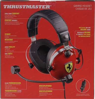 Наушники с микрофоном ThrustMaster T.RACING SCUDERIA FERRARI (с регулятором громкости) 4060105