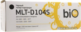 Bion BCR-MLT-D104S Картридж для SAMSUNG ML-1660/1665/1667/1670/1671/1675/1676/1677/1865/1865/1867/1665K/1660K/1865W/SCX-3200/3205/3205W/3207 1500 стр. ,Черный, с чипом