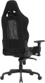 Кресло Cactus CS-CHR-MC04-BBK, ткань, до 150кг, регулируемые 2D подлокотники,  черный