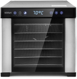 Сушилка для овощей и фруктов KITFORT KT-1916,  черный,  6 поддонов