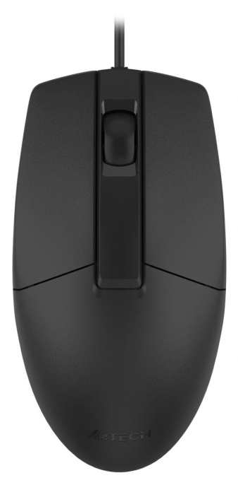 Мышь проводная A4TECH OP-330, оптическая, USB, 1200dpi, черный [op-330 (black)]