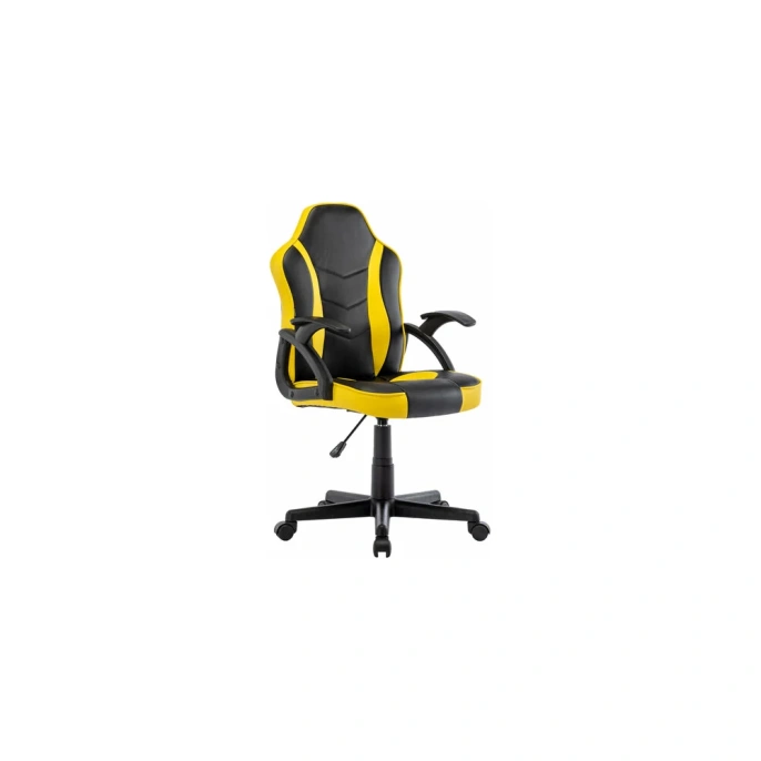 Компьютерное кресло BRABIX Shark GM-203, экокожа, черное/желтое 532514
