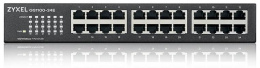 Коммутатор Zyxel GS1100-24E, 24xGE, rack 19", бесшумный оторвана часть коробки.