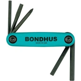 Складной набор ключей BONDHUS GorillaGrip PH1, SL 4,8 мм, Hex 4, 5, 6 мм 12540