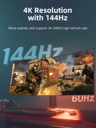 Адаптер CABLETIME CP16A (CT-CMDF8K-ZG) USB C-DisplayPort из цинка 8K/60 Гц