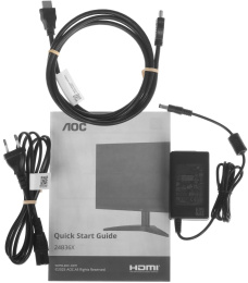 Монитор 23.8" AOC 24B36X Black  IPS, 1920x1080, 144Hz, 4ms, 300сd/m, 1000:1 | DP(1.4) , HDMI(1.4) | ExPSU, Vesa 100, Black