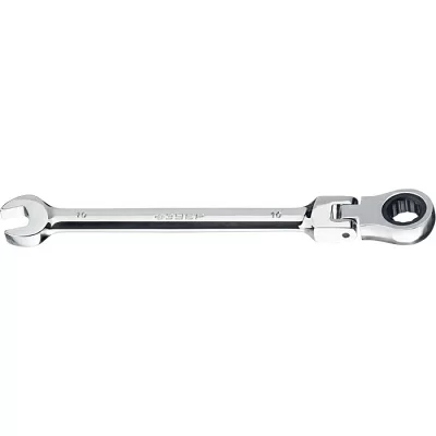 Комбинированный гаечный ключ трещоточный шарнирный ЗУБР 27101-10 (10мм)