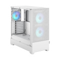 Корпус Case Fractal Design Pop Air RGB TG Clear Tint, Midi-Tower, 3x120mm RGB, 2xUSB-A 3.2 ATX, mATX, mITX White FD-C-POR1A-01