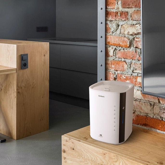 Увлажнитель воздуха ультразвуковой Timberk T-HU3.5-A14E-W, 3.5л, белый/черный