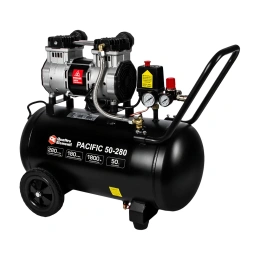 Безмасляный поршневой компрессор QUATTRO ELEMENTI PACIFIC 50-280 280 л/мин, 50 л, 2.5 л.с, 8 бар 915-342