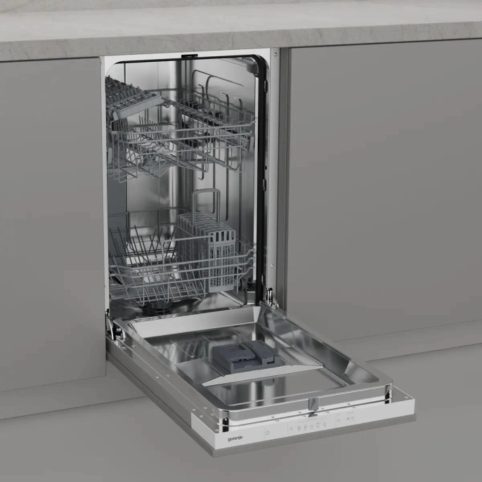 Посудомоечная машина встраив. Gorenje GV522E10WE 1760Вт узкая серебристый