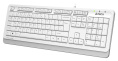 Клавиатура A4TECH Fstyler FKS10, USB, мембранная,  белый/серый [fks10 white]