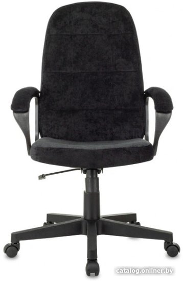 Кресло руководителя Бюрократ CH 002 Fabric черный 3C11 крестов. пластик