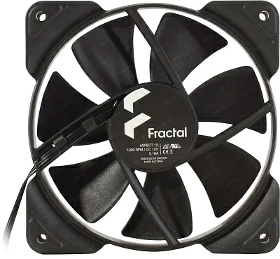 Вентилятор Fractal Design FD-F-AS1-1201 Aspect 12 Black (3пин 120x120x25mm 18.3дБ 1200об/мин)