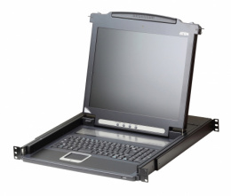 KVM консоль ATEN 17" Single Rail LCD Console PS/2-USB, VGA CL1000M-ATA-RG