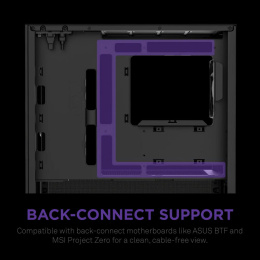 Корпус без блока питания Case NZXT H3 Flow 2025 , Midi-Tower, TG, 1x120mm, 1xUSB-A 3.2 + 1xUSB-C 3.2, mATX, mITX Black (CC-H31FB-01)