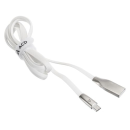 Кабели USB ACD USB кабель ACD-Infinity MicroUSB ; USB-A TPE, 1.2м, белый ACD-U922-M1W