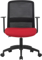 Кресло Cactus CS-MC333-BKRD черный сиденье темно-красный сетка/ткань низк.спин. крестов. пластик пластик черный