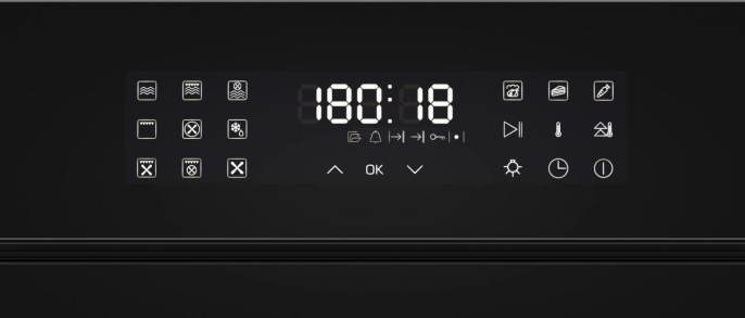 Духовой шкаф Электрический Meferi Microwave MEO609BK черный/нержавеющая сталь