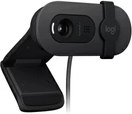 Камера Web Logitech HD Webcam Brio 100 черный 2Mpix (1920x1080) USB-A с микрофоном (960-001587)