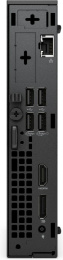 ПК Dell Pro Micro QCM1250 Micro i3 14100T 2.7 8Gb SSD512Gb UHDG 730 Windows 11 Pro GbitEth WiFi BT 90W мышь клавиатура черный DPM -3860