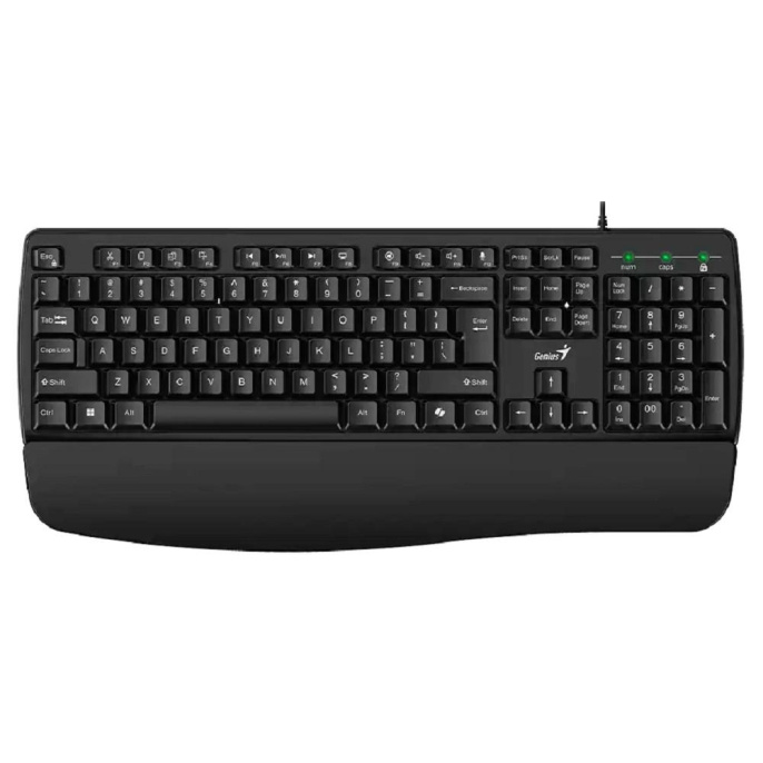 Клавиатура проводная Genius KB-123 black USB/кабель 1.5м 31300021402
