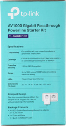 Сетевой адаптер HomePlug AV TP-Link TL-PA7017P KIT AV1000 Gigabit Ethernet упак.:2шт