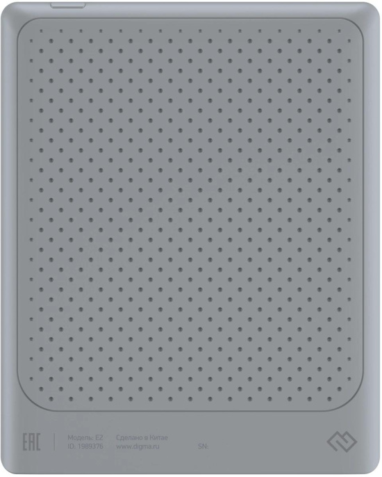 Электронная книга Digma E2, 5.83", Wi-Fi, светло-серый