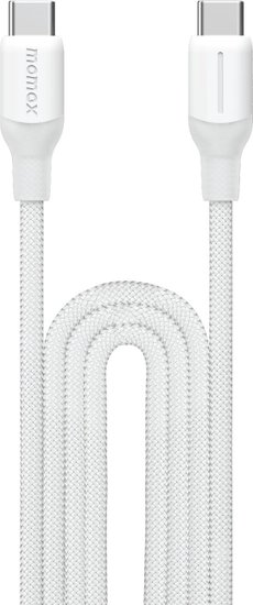 Кабель Momax 1-Link DC25W USB-C-USB-C 100W 2м Белый