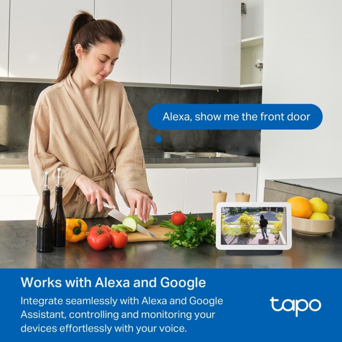 Видеозвонок TP-LINK Tapo D210,  белый