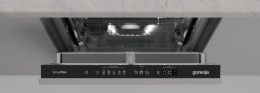 Встраиваемая посудомоечная машина Gorenje GV563C10,  узкая, ширина 44.8см, полновстраиваемая, загрузка 10 комплектов, нержавеющая сталь