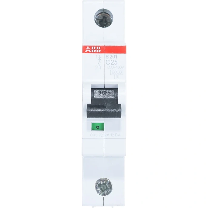 Автоматический модульный выключатель ABB 1п C S201 6кА 25А 2CDS251001R0254