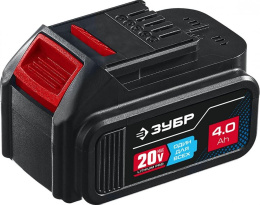 Батарея аккумуляторная Зубр Профессионал, 20В, 4Ач, Li-Ion [st7-20-4]