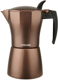 Кофеварка гейзерн. Rondell Kortado RDA-995 0.3л алюминий коричневый